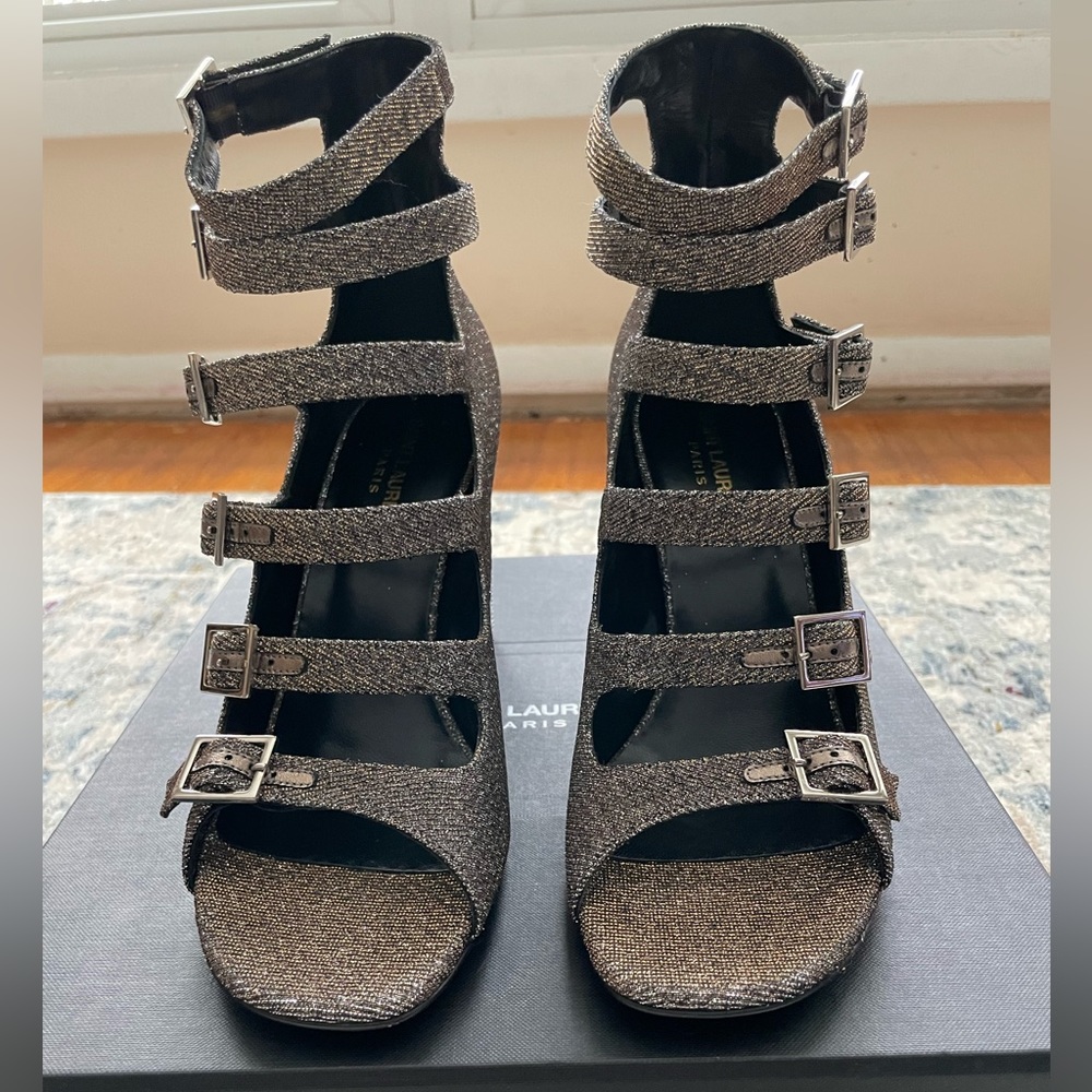 NEW Saint Laurent Babies Block Heel Sandals